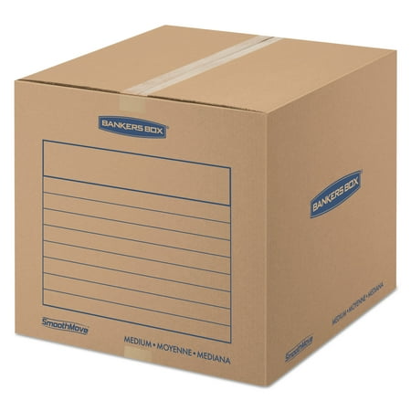 Bankers Box SmoothMove Basic Storage and Moving Boxes, Medium, 20pk