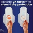 thumbnail image 4 of 2X - Always Ultra Thin Pads with Wings Extra Heavy Overnight Absorbency Size 5 Unscented, 4 of 5