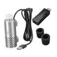 thumbnail image 1 of 1 Pieza Removedor de Película de Aceite para Acuarios Eléctrico Portátil Compacto con Succión USB Filtración Eficiente en Acero Inoxidable Adecuado, 1 of 9