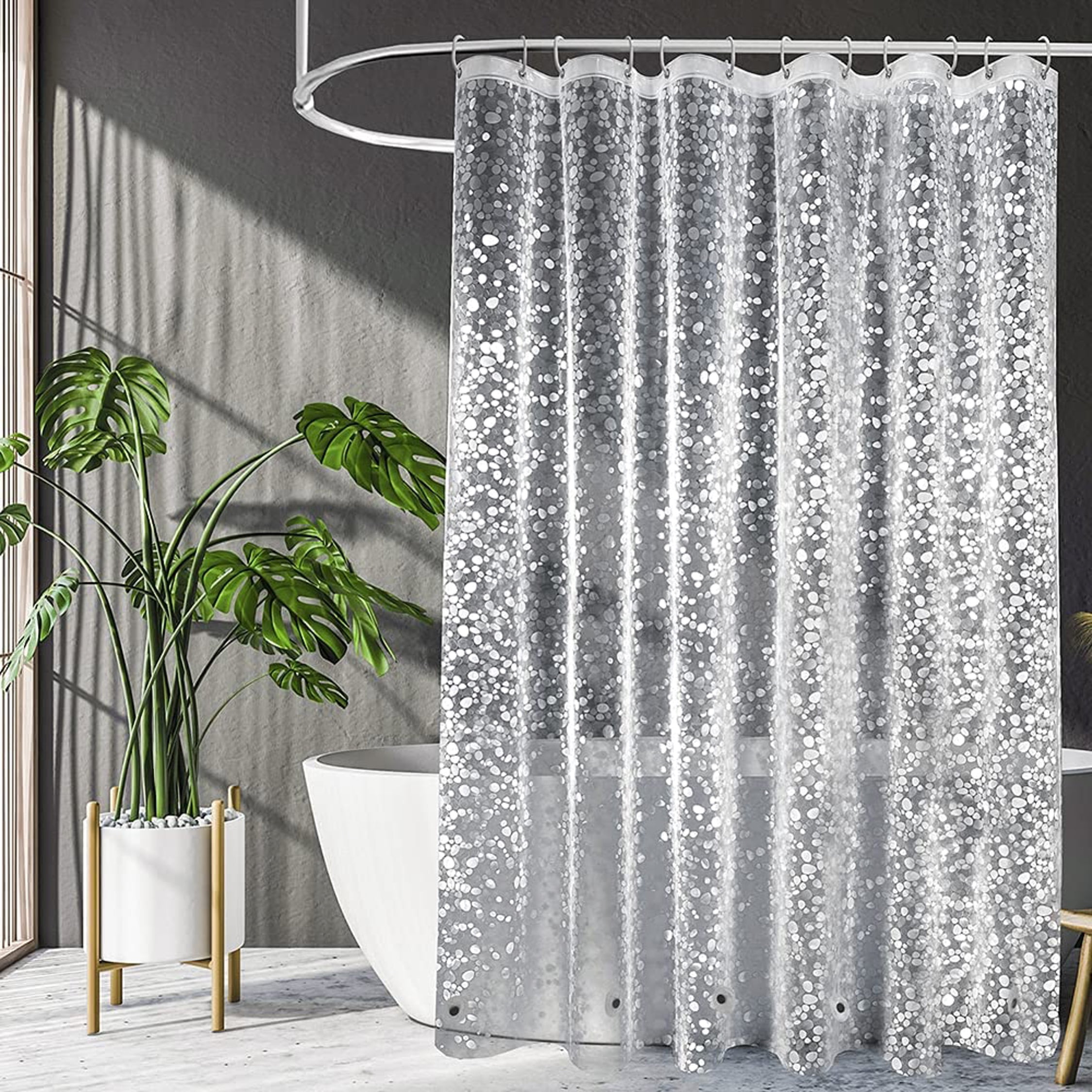 Shower Curtain Liners Mildew-Resistant PEVA 3 Gauge 72" X 72" T2 