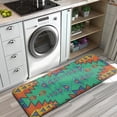 thumbnail image 3 of Symmetric Geometric Pattern Kitchen Rug Mat,Kitchen Runner Rugs Non Skid Washable,Decorative Kitchen Floor Mats for Kitchen,Sink,Laundry,17"x47.2", 3 of 7