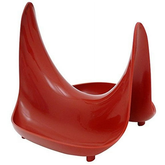Hutzler Pot Lid Stand, Red