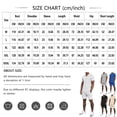 thumbnail image 2 of Men's 2026 Waffle Knit 2 Piece Short Sets V Neck Polo Shirt & Shorts Casual Summer Fashion Outfits Black XL, 2 of 4