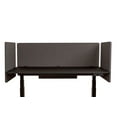 thumbnail image 4 of Luxor RECLAIM 24”W x 24”H Desktop Privacy Panel - Slate Gray, 4 of 8