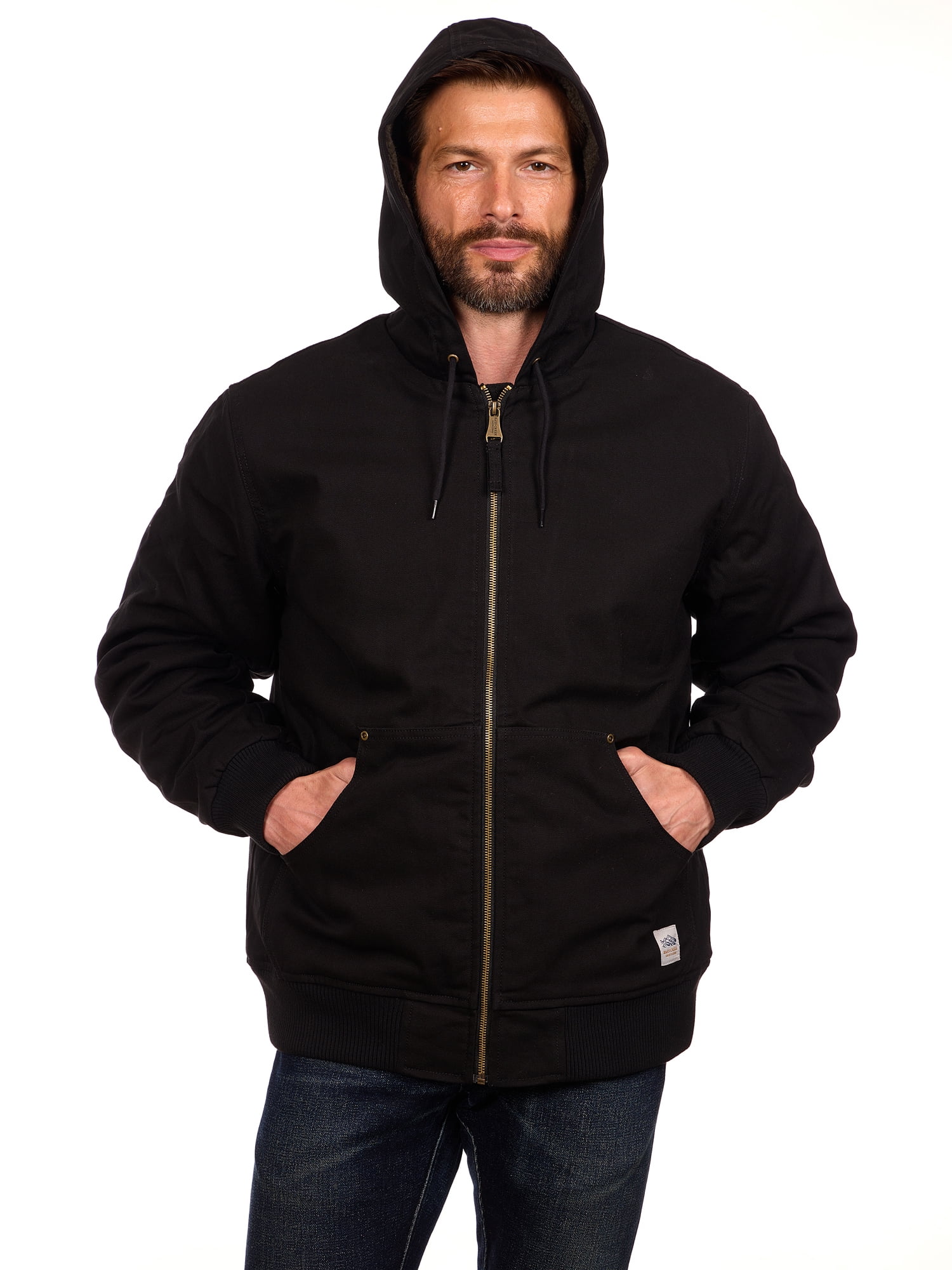 Bass Creek Outfitters Men's Duck Canvas Sherpa Lined Jacket, Sizes M-3XL