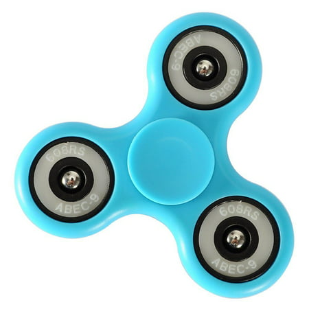 Fidget Spinner Glow in Dark Tri-Spinner Focus Toys ABS Finger Ball Desk Toys Stocking Stuffer Anxiety Relief Toys Great Gift for Kids Adult -