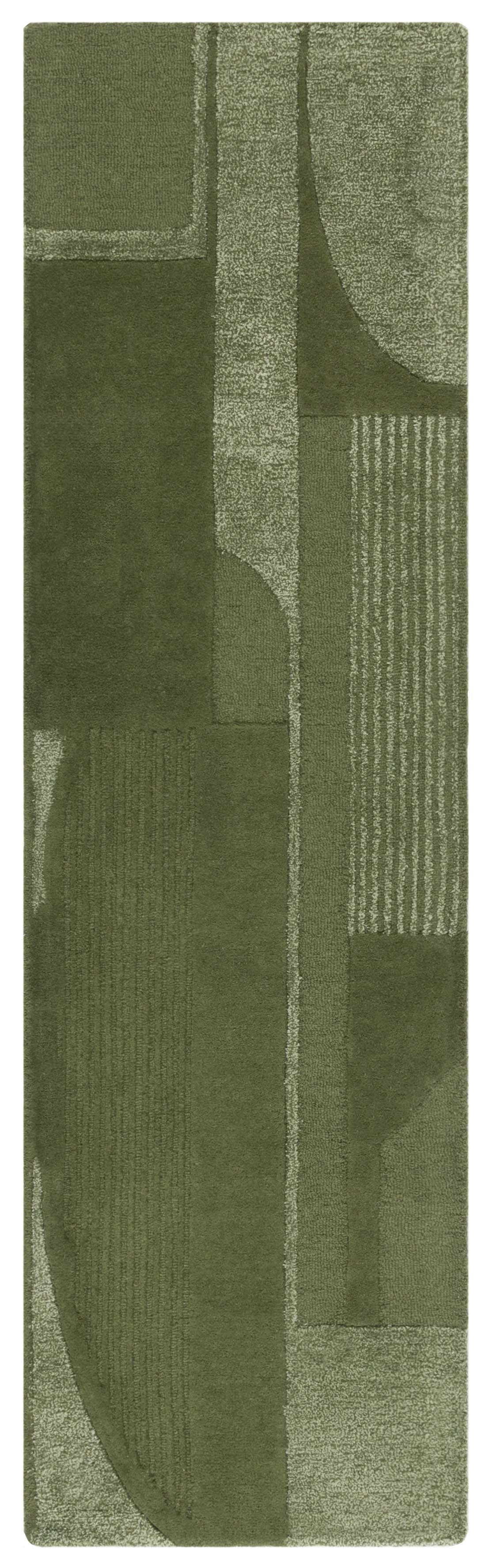 Safavieh Fifth Avenue Einri Geometric Runner Rug, Green, 2'3" x 5'