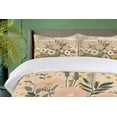 thumbnail image 4 of Ambesonne Floral Eucalyptus Duvet Cover Set, Boho Nordic Art, King, Blush Eggshell Amber, 4 of 6