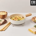 thumbnail image 5 of NEOFLAM FIKA Nonstick 7" Mini Baby Frying Wok Pan, Induction, Natural Wood Handle, Ceramic Coating, Made in Korea (18cm), 5 of 8