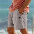 thumbnail image 2 of CONZONE Mens Casual Shorts Elastic Waist Drawstring Summer Shorts for Men Hawaii Graphic Y2K Lightweight Loose Fit Workout Gym Shorts With Pockets, 2 of 6