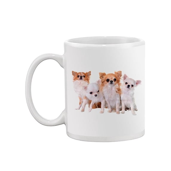 A Row Of Four Chihuahuas. Mug - Image by Shutterstock