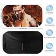 thumbnail image 3 of Randy Orton Car Sunshade Umbrella, Front Windshield Sun Shades, Foldable Shield Cover, Keeps Your Vehicle Cool, 52.4x28.7 Inch, 3 of 9