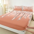 thumbnail image 3 of Castle Fairy Bling Crystal 3Pcs Twin Sheet Sets for Teens Women Men,Abstract Gradient Twin Fitted Sheet,Ombre Bling Glitter Breathable Flat Sheet,Luxury Bedroom Decor, 3 of 7