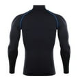 thumbnail image 4 of Men Compression Shirts Long Sleeves Sports Top Moisture Wicking Base Layer for All Weather Sports, 4 of 8