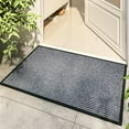 thumbnail image 3 of Felpudo Exterior, Felpudo de Silicona para Interiores y Exteriores, Felpudo de Entrada Lavable Antideslizante, Alfombra Exterior para Entrada, Dormitorio, Cocina, Pasillo, 50 x 80 cm, 3 of 3