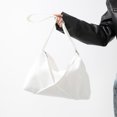 thumbnail image 1 of Bolso bandolera de pana para mujer Bolso de compras informal con correa ajustable (blanco), 1 of 8
