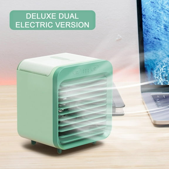 sruoe Air Conditioners Portable, Personal Air Cooler, Portable Air Conditioner, USB Small Air Conditioner for Outdoor Camping, Student Desk and Travel Bedroom