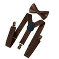 thumbnail image 1 of Tirantes ajustables, cómodos, con clip lateral, accesorios de ropa resistentes para hombre Marrón, 1 of 9