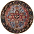 thumbnail image 2 of Unique Loom Outdoor Traditional Collection Area Rug - Regal (3' 1" Round Rust Red and Blue/Yellow), 2 of 8