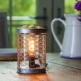 thumbnail image 2 of Candle Warmers Etc. Vintage Bulb Illumination Fragrance Warmer- Light-Up Warmer for Warming Scented Candle Wax Melts and Tarts to Freshen Room, Chicken Wire Silver, 2 of 5