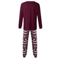 thumbnail image 4 of SNKSDGM Nouveaux Articles Tendance pour la Maison, Ameublement, Année Automne/hiver, Pyjamas Rouges Purs pour Fête, Famille, Parent, Enfant, Style de Maman, 4 of 9
