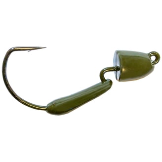 Z-Man Pro Bulletz 3/0 1/4 Oz 3-Pack - Black Soft Plastic Fishing Jig Heads, Multi-Color