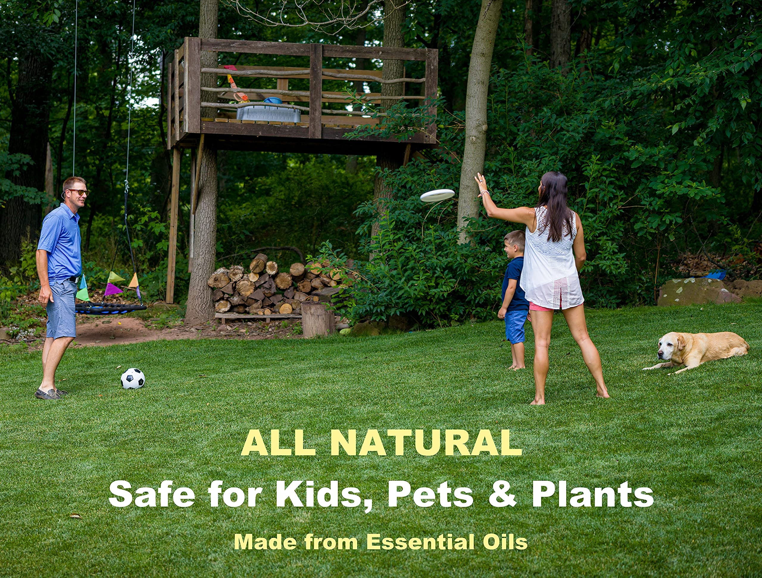 All Natural Tick & Mosquito Control Spray for Lawn and Landscape.  EcoGuard Plus, 64 oz