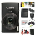 thumbnail image 1 of Canon IXY 650 HS Compact Camera 12x Zoom Black Bundle with 2x 64GB Cards, Charger, Card Reader, Tripod, Cleaning Kit (International Model), 1 of 8