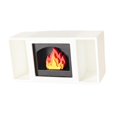 thumbnail image 2 of Mini chimenea iluminada, micropaisaje para el hogar y el comedor. Blanco, 2 of 7