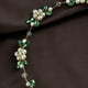 thumbnail image 4 of Zhuge Horquillas para el pelo con flores para novias, peinetas con perlas de cristal,joyas con diamantes de imitación para novias, damas de honor y mujeres (plateado B), 4 of 5