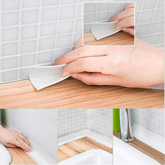 Bath Sealant Strip Self Adhesive Caulk Strips Flexible Waterproof Bath Sealant Strip Caulk Tape For Kitchen