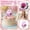 Pink, variant on Number 6 Candle, Birthday Candle, Glitter Pink Finish, Floral Birthday Decorations, Ladybug Birthday Decorations, Birthday Cake Topper, 1 Pc, 4 in