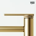 thumbnail image 5 of VIGO Sterling Single Handle Single-Hole Bathroom Vessel Faucet in Matte Brushed Gold, 5 of 12