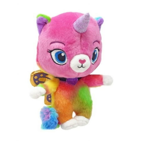 Rainbow Butterfly Unicorn Kitty Lightweight Stuffed Animals & Plush Toys, 8"