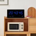 thumbnail image 1 of Reloj de pared perfecl USB digital de gran tamaño Azul, 1 of 8