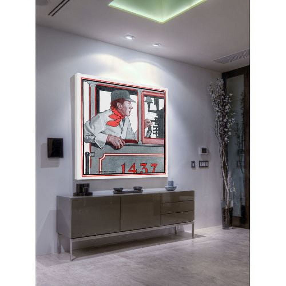 "Vintage 1437" Painting Print on Wrapped Canvas