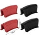 thumbnail image 3 of Empuñaduras para ollas Pinzas resistentes al calor Cubiertas aisladas para sartenes, sartenes, planchas Funda de silicona para mango de olla 2 piezas Negro Rojo Rojo Verde, 3 of 5