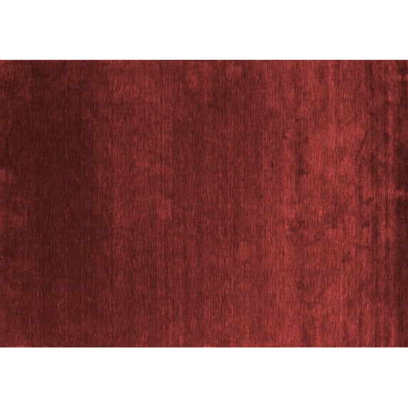Ahgly Company Indoor Rectangle Abstract Red Contemporary Area Rugs, 3' x 5'