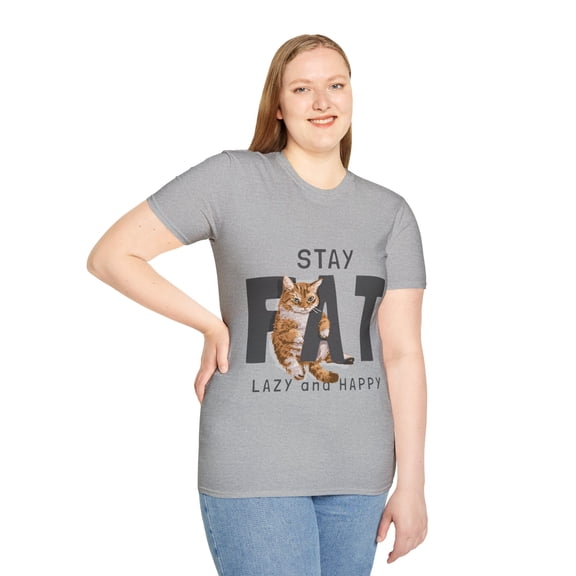 Funny Fat Cat Lazy Happy Cat Lovers