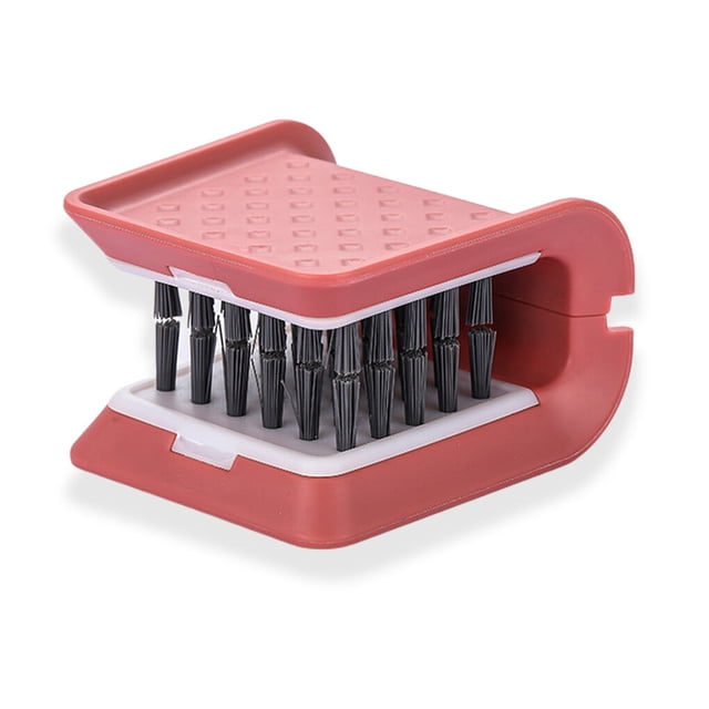 Yuarrent Cepillo de esponja, depurador pequeño, placas en forma de U, herramienta de , eliminación rápida de manchas, dispositivo removedor Suministros de limpieza para el hogar Rosado