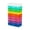 9 Pack Medium-Colorful, variant on Novelinks Plastic Storage Box Containers Pencil Box, Colorful, 18 Pack
