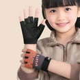 thumbnail image 4 of Durable Unisex Childrens Winter Sports Gloves Breathable Half Finger Design For Skating Cycling Gym Workouts, 4 of 6