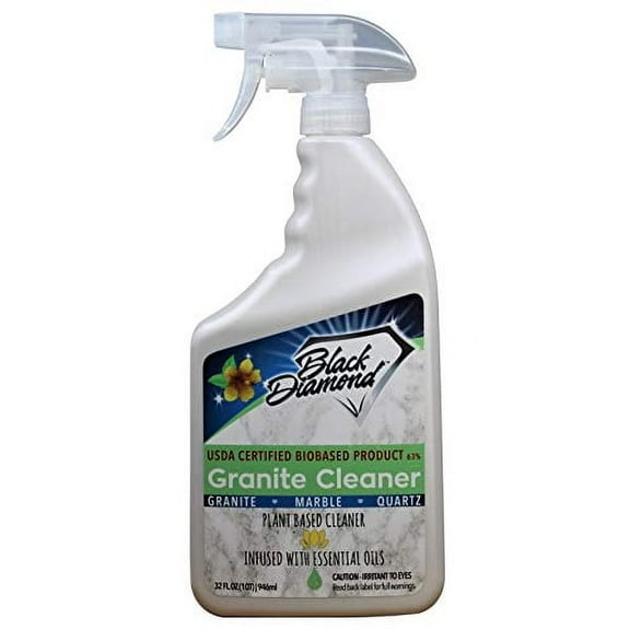 Black Diamond Stoneworks Granite Counter Cleaner: USDA Certified BIOBASED- Safe for Granite and other stone countertops. Safe for food contact formula to keep your countertops looking fresh and clean!