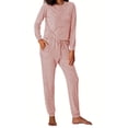 thumbnail image 3 of Fantaslook Womens Pajamas Sets Long Sleeve Top and Pant with Pockets Lounge Wear Set Oufits, 3 of 12