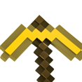 thumbnail image 2 of Accesorio de disfraz: disfraz Minecraft Gold Pickaxe para niños, 2 of 4