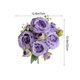 thumbnail image 5 of Flores Artificiales para Al Aire Libre 5 Ramas Philippos Rose Bouquet Simulado de Seda Flor Rosa Mesa Decoración Del Hogar 32cm Seda Blanca Flores Artificiales Ramo de Boda Rosas Flores Artificiales, 5 of 6