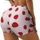 thumbnail image 1 of Fotbe Strawberry Shorts Sin Costuras – Shorts Deportivos de Cintura Alta para Mujer, Elásticos para Gimnasio, Yoga, Running o Ciclismo-Medium, 1 of 8