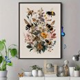 thumbnail image 4 of Toile Murale Florale d'Abeille 15,75 X 11,81 Pouces, 4 of 8