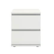 Tvilum Aurora 2 Drawer Bedroom Nightstand for Adults, White