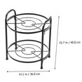 thumbnail image 5 of 1 PCS Pot Rack Cookware Holder Stand Home Storage Rack Cookware Stand Practical Storage Bracket 2-Layer Pot Shelf, 5 of 5